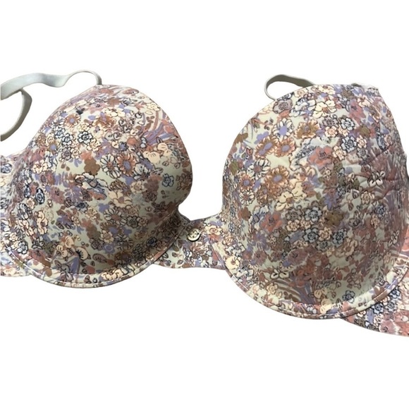 NEW Lucky Brand Mint Green Floral Underwire Bra 36C - Picture 1 of 8
